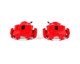 Power Stop Red Calipers w/Brackets - Pair Front BMW M3 1995-1999