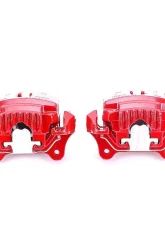 Power Stop Red Calipers w/Brackets - Pair Front BMW 330i 2006                                     - S3410 - Image 2