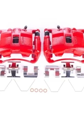 Power Stop Red Calipers w/Brackets - Pair Front Acura CSX 2006-2011                                     - S3448 - Image 2