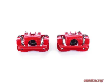 Power Stop Red Calipers w/Brackets - Pair Rear Hyundai Elantra 2007-2010 - S3456
