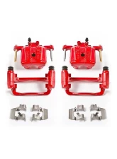 Power Stop Red Calipers w/Brackets - Pair Rear Mitsubishi Eclipse 2006-2012                                     - S3492 - Image 2