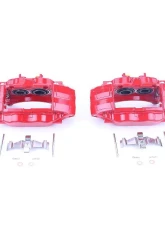 Power Stop Red Calipers w/o Brackets - Pair Front Subaru Impreza 2004-2014                                     - S3698 - Image 2