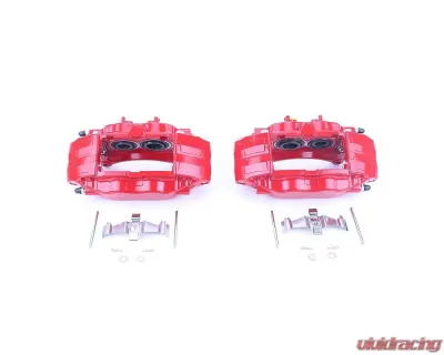 Power Stop Red Calipers w/o Brackets - Pair Front Subaru Impreza 2004-2014 - S3698