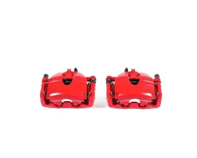 Power Stop Red Calipers w/Brackets - Pair Front Infiniti G35 2007-2008