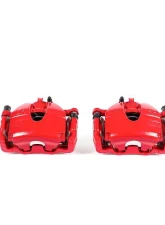 Power Stop Red Calipers w/Brackets - Pair Front Infiniti G35 2007-2008                                     - S3702 - Image 2
