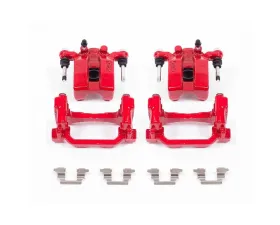 Power Stop Red Calipers w/Brackets - Pair Rear Infiniti G35 2007-2008