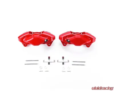 Power Stop Red Calipers w/o Brackets - Pair Rear Subaru Impreza 2008-2014 - S3780
