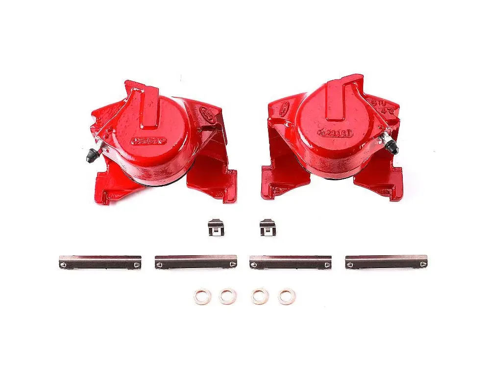 Power Stop Red Calipers w/o Brackets - Pair Front Ford Bronco 1986-1993 - S4255