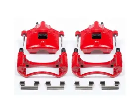 Power Stop Red Calipers w/Brackets - Pair Front Buick Century 1997-2005