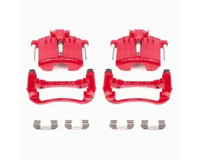 Power Stop Red Calipers w/Brackets - Pair Front Chevrolet Classic 2004-2005