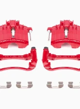 Power Stop Red Calipers w/Brackets - Pair Front Chevrolet Classic 2004-2005                                     - S4646 - Image 2
