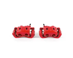 Power Stop Red Calipers w/Brackets - Pair Front Eagle Talon 1995-1998