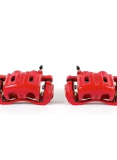 Power Stop Red Calipers w/Brackets - Pair Front Eagle Talon 1995-1998                                     - S4670 - Image 2