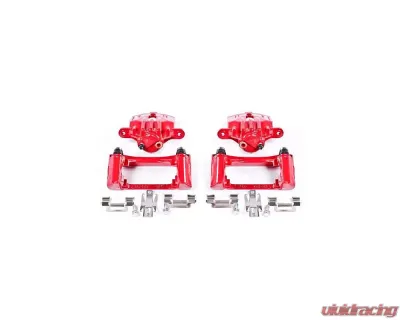 Power Stop Red Calipers w/Brackets - Pair Rear Chevrolet Camaro 1998-2002 - S4696