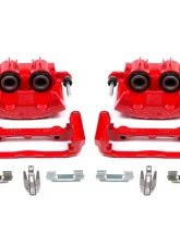 Power Stop Red Calipers w/Brackets - Pair Front Chevrolet Corvette 1997-2004                                     - S4702 - Image 2