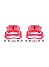 Power Stop Red Calipers w/Brackets - Pair Front Ford Mustang 1999-2002                                     - S4722 - Image 2