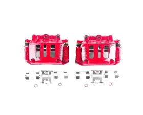 Power Stop Red Calipers w/Brackets - Pair Front Ford Crown Victoria 1998-2002