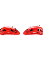 Power Stop Red Calipers w/Brackets - Pair Front Dodge Ram 2500 2000-2002                                     - S4746 - Image 2