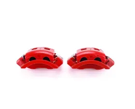 Power Stop Red Calipers w/Brackets - Pair Front Dodge Ram 1500 2000-2001