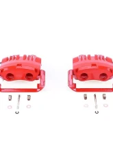 Power Stop Red Calipers w/Brackets - Pair Front Ford Mustang 1999-2001                                     - S4766C - Image 2
