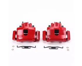 Power Stop Red Calipers w/Brackets - Pair Front Chrysler Town & Country 2001-2007