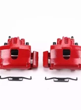 Power Stop Red Calipers w/Brackets - Pair Front Chrysler Town & Country 2001-2007                                     - S4776 - Image 2