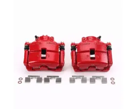 Power Stop Red Calipers w/Brackets - Pair Front Chrysler PT Cruiser 2001-2010