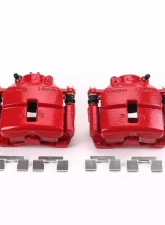 Power Stop Red Calipers w/Brackets - Pair Front Chrysler PT Cruiser 2001-2010                                     - S4780 - Image 2