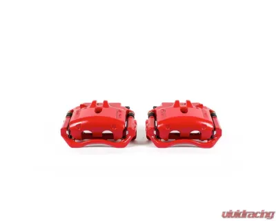 Power Stop Red Calipers w/Brackets - Pair Front Ford Thunderbird 2002-2005 - S4792