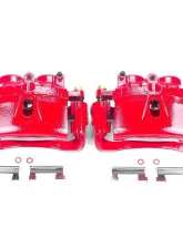 Power Stop Red Calipers w/Brackets - Pair Front Chevrolet Express 3500 2003-2019                                     - S4816 - Image 2