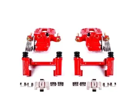 Power Stop Red Calipers w/Brackets - Pair Rear Ford Mustang 1994-2004