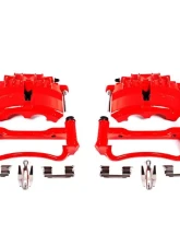Power Stop Red Calipers w/Brackets - Pair Front Ford Mustang 2003-2004                                     - S4838 - Image 2