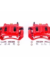 Power Stop Red Calipers w/Brackets - Pair Front Dodge Dakota 2003-2004                                     - S4862 - Image 2
