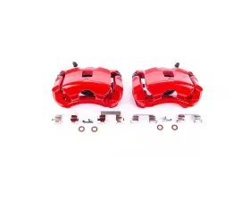 Power Stop Red Calipers w/Brackets - Pair Front Chevrolet Cobalt 2007-2010