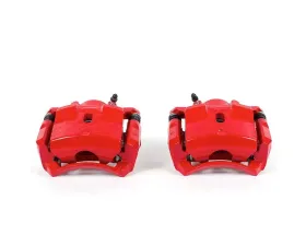 Power Stop Red Calipers w/Brackets - Pair Front Chevrolet HHR 2006-2011