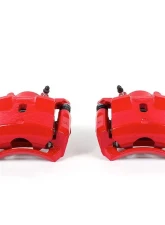 Power Stop Red Calipers w/Brackets - Pair Front Chevrolet HHR 2006-2011                                     - S4910 - Image 2