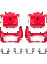 Power Stop Red Calipers w/Brackets - Pair Front Chevrolet Malibu 2006-2012                                     - S4910A - Image 2
