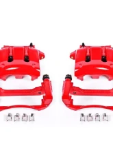 Power Stop Red Calipers w/Brackets - Pair Front Ford Mustang 2005-2010                                     - S4928 - Image 2