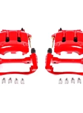 Power Stop Red Calipers w/Brackets - Pair Front Ford Mustang 2005-2014                                     - S4928A - Image 2