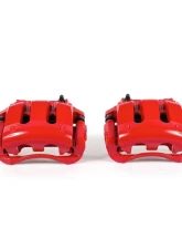 Power Stop Red Calipers w/Brackets - Pair Front Ford Mustang 2011-2014                                     - S4928B - Image 2