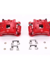 Power Stop Red Calipers w/Brackets - Pair Front Chevrolet Colorado 2004-2008                                     - S4938 - Image 2