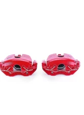 Power Stop Red Calipers w/Brackets - Pair Front Ford Focus 2005-2007                                     - S4948 - Image 2