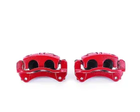 Power Stop Red Calipers w/Brackets - Pair Front Chevrolet Equinox 2005-2006