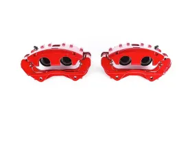 Power Stop Red Calipers w/Brackets - Pair Front Cadillac CTS 2006-2007