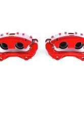 Power Stop Red Calipers w/Brackets - Pair Front Cadillac CTS 2006-2007                                     - S4966 - Image 2
