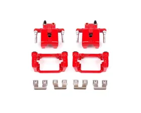 Power Stop Red Calipers w/Brackets - Pair Rear Chrysler 300 2005-2019