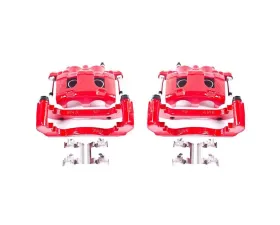 Power Stop Red Calipers w/Brackets - Pair Front Buick Lucerne 2006-2011