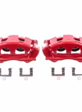 Power Stop Red Calipers w/Brackets - Pair Front Buick Allure 2008-2009                                     - S5024 - Image 2