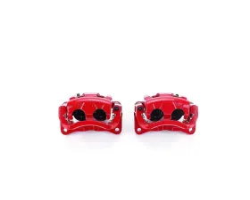 Power Stop Red Calipers w/Brackets - Pair Front Ford Edge 2007-2010