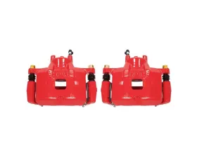 Power Stop Red Calipers w/Brackets - Pair Front Dodge Caliber 2007-2012